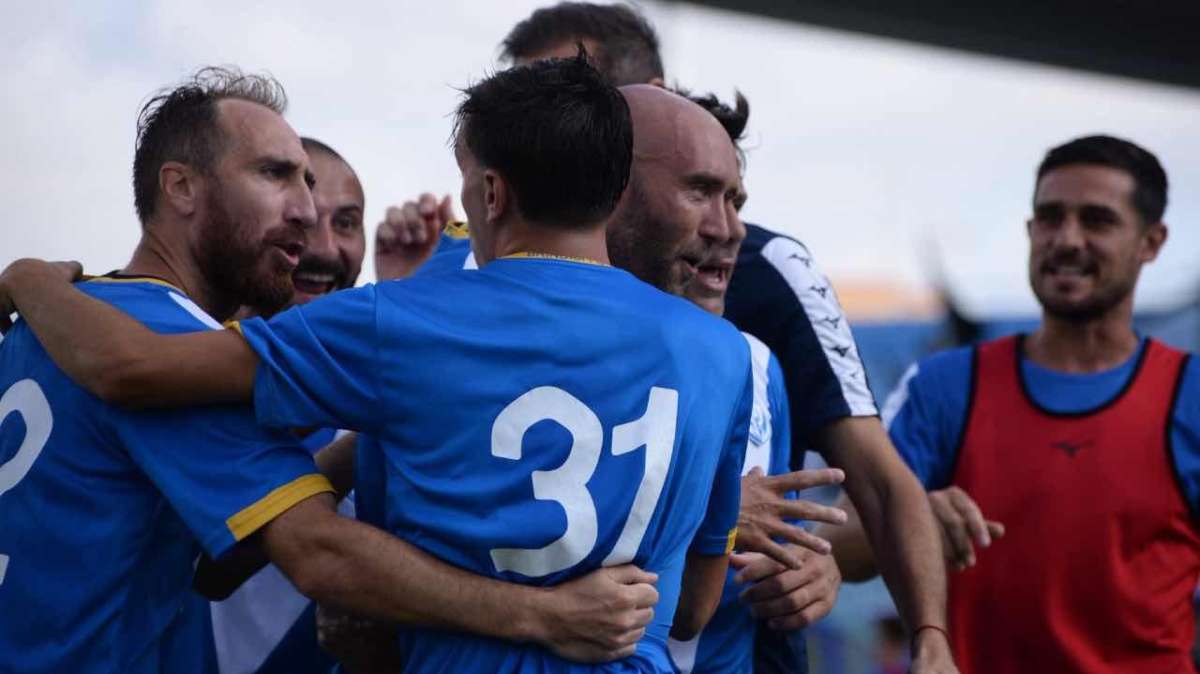 Il Brindisi durante un'esultanza (Credits: Brindisi FC)