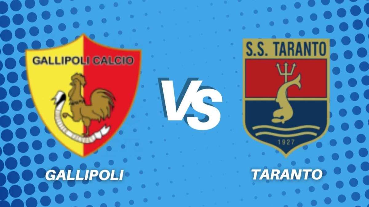 Gallipoli-Taranto 0-2, il tabellino della partita