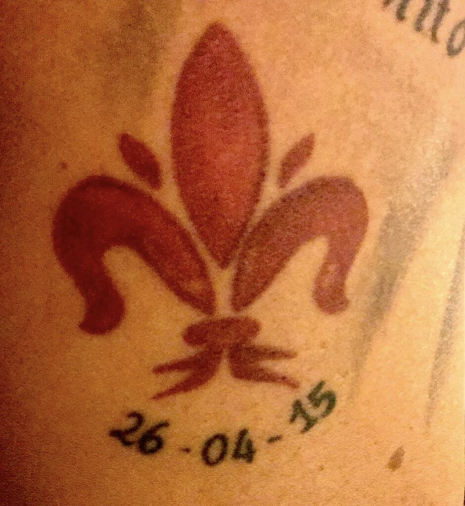 Tatuaggio Aragolaza Fiorentina-Cagliari