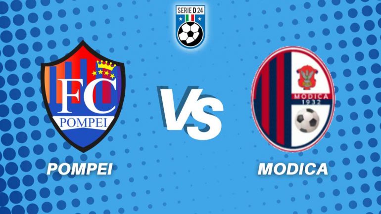 Pompei-Modica, la diretta della partita