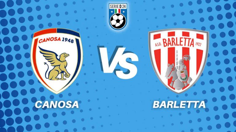 Canosa Barletta diretta oggi
