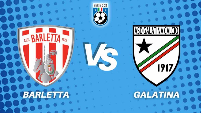 Barletta Galatina diretta oggi
