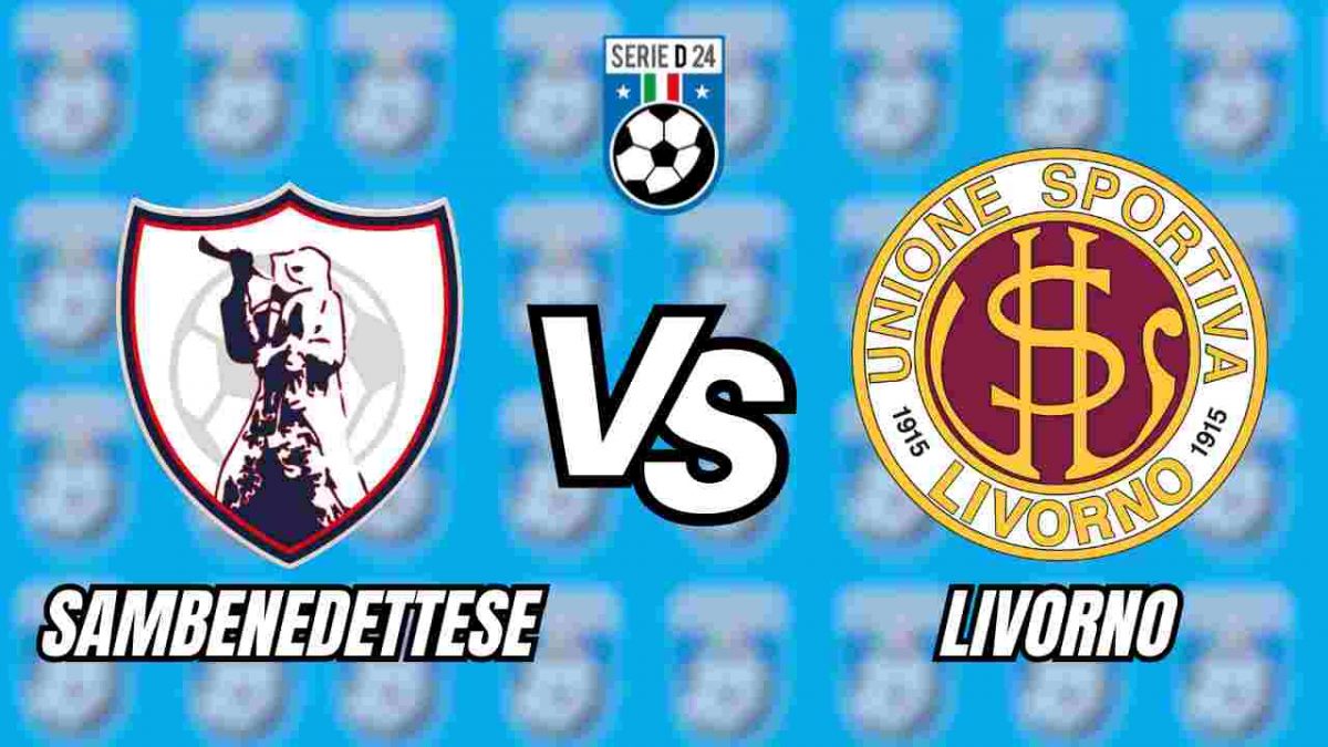 Sambenedettese Livorno dove vedere