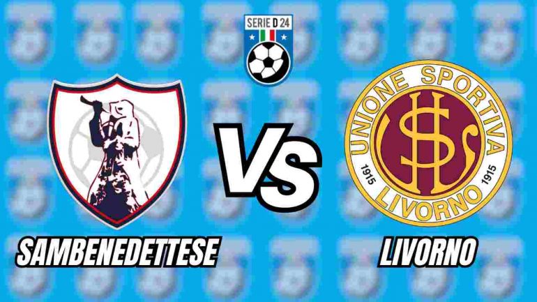 Sambenedettese Livorno dove vedere