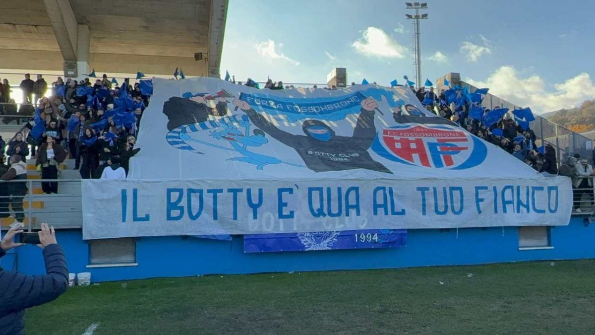 Fossombrone tifosi. Credit: FB Fossombrone Calcio