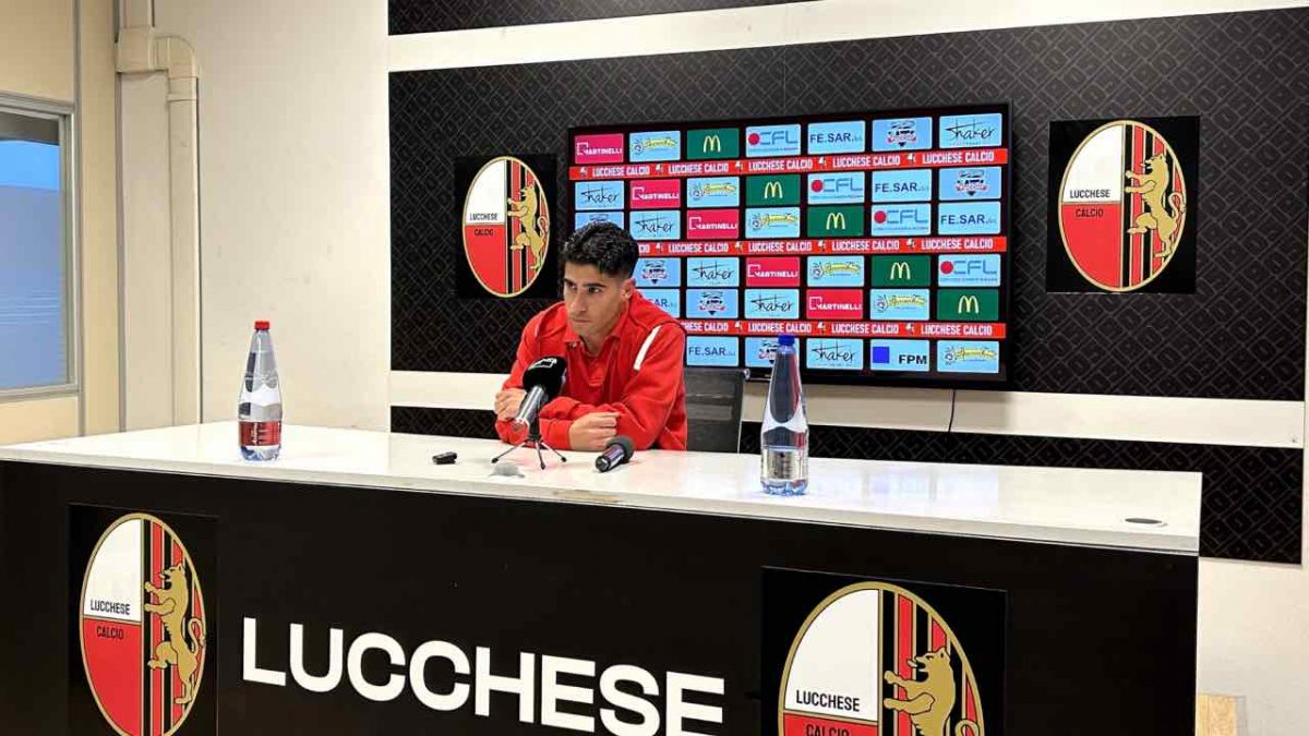 Luca Lorenzini in conferenza stampa