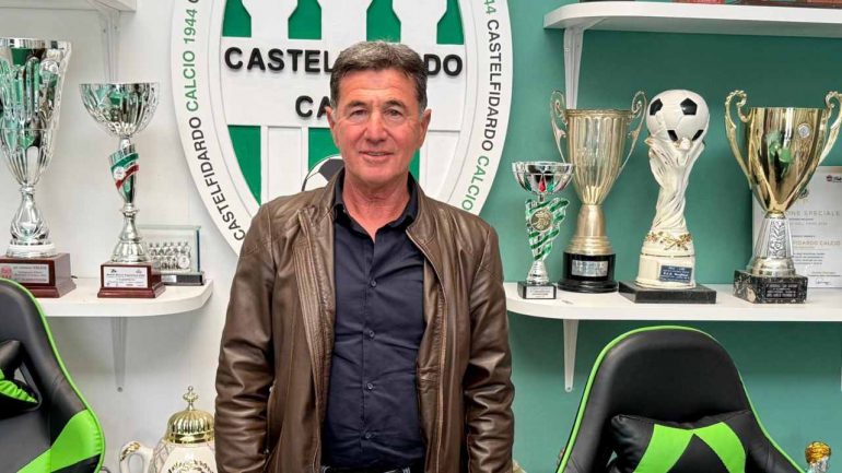 Francesco Monaco, allenatore del Castelfidardo . Credit: Castelfidardo Calcio / www.seried24.com