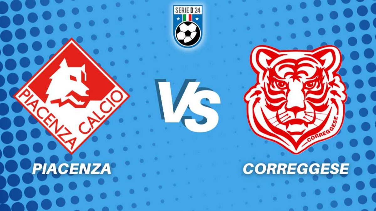 Piacenza Correggese diretta