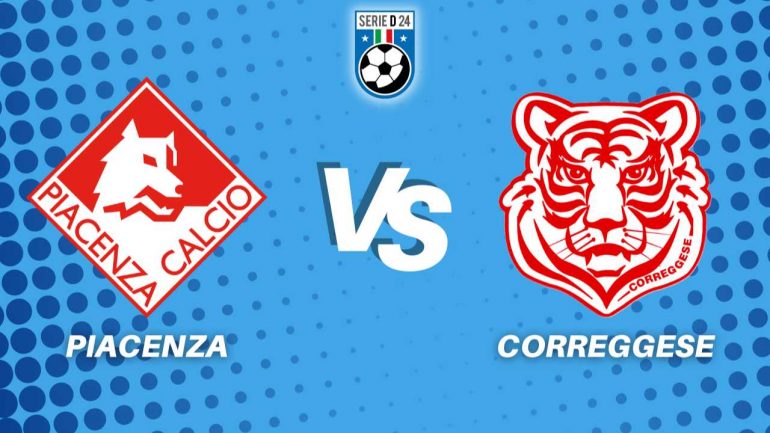 Piacenza Correggese diretta