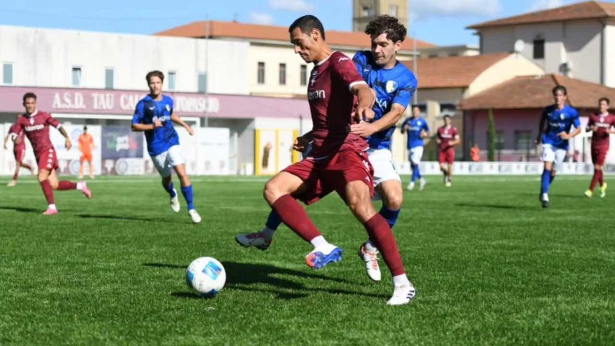 Mattia Lombardo in azione con la maglia del Tau / Credit: Tau Altopascio