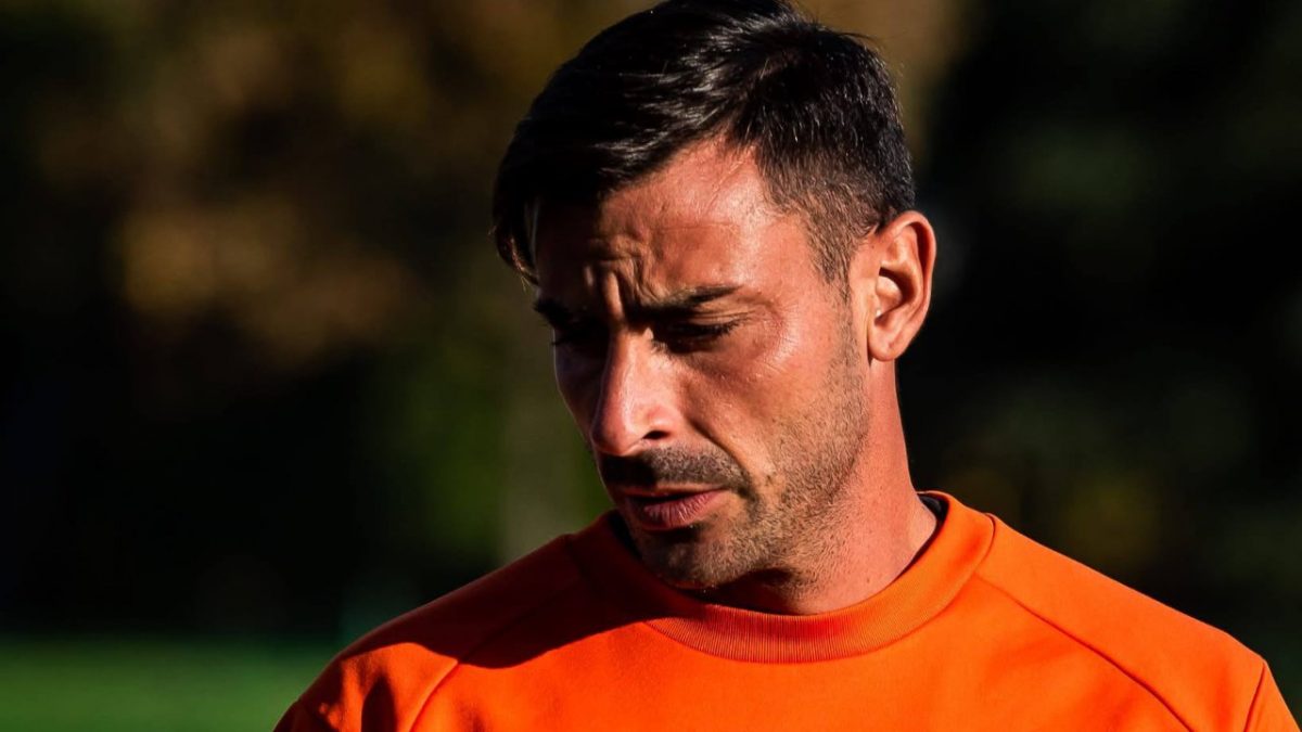 Adriano Montalto con la divisa della Pistoiese