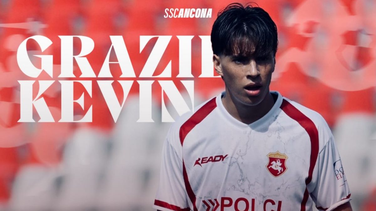 Kevin Meola saluta l'Ancona