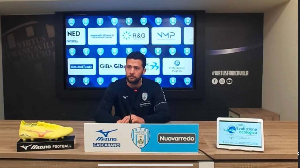 L'allenatore della Virtus Francavilla Tartaglia