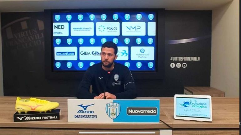 L'allenatore della Virtus Francavilla Tartaglia